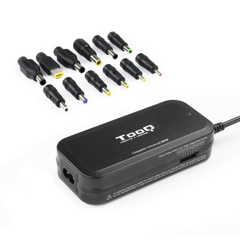Chargeur universel manuel TooQ 90W - 12 embouts