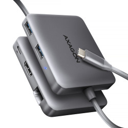 Station d'accueil portable USB-C 3.2 Axagon HMC-5HL (Gris)