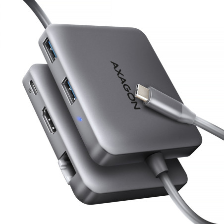 Station d'accueil portable USB-C 3.2 Axagon HMC-5HL (Gris)