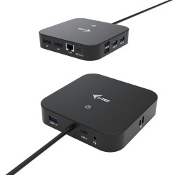 Station d'accueil USB-C I-Tec Dual Display Docking Station (Noir)