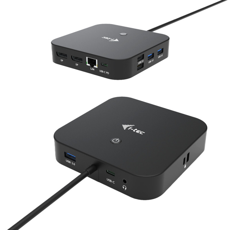 Station d'accueil USB-C I-Tec Dual Display Docking Station (Noir)