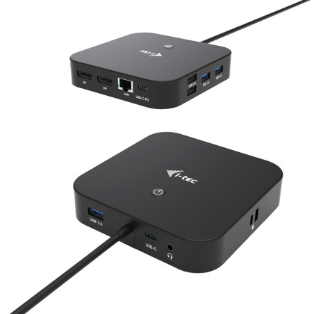 Station d'accueil USB-C I-Tec Dual Display Docking Station (Noir)