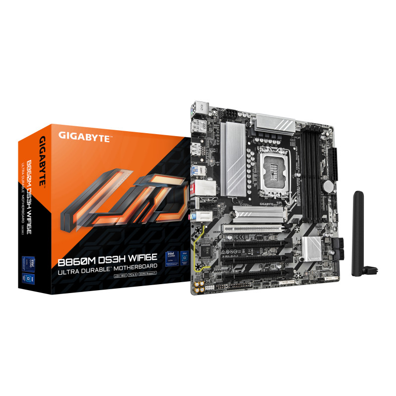 Carte Mère Gigabyte B860M DS3H WiFi6E (Intel LGA 1851) Micro ATX