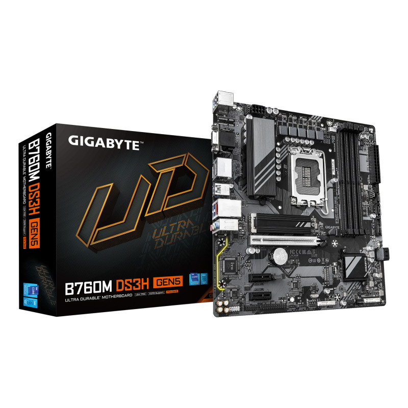 Carte mère Gigabyte B760M DS3H Gen5 (Intel  LGA 1700) Micro ATX