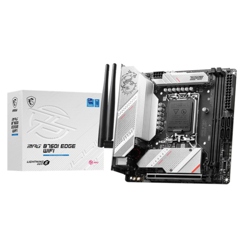 Carte Mère MSI MPG B760I Edge WiFi DDR5 (Intel LGA 1700) Mini ITX