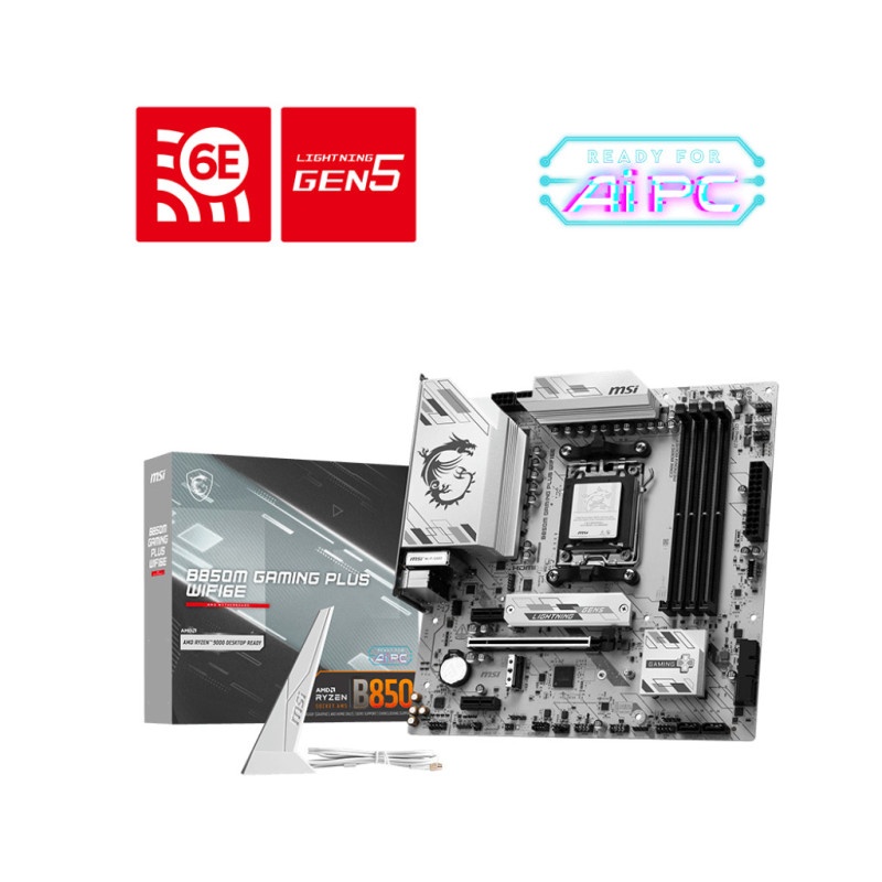 Carte Mère MSI B850M Gaming Plus WiFi6E (AMD AM5) Micro ATX