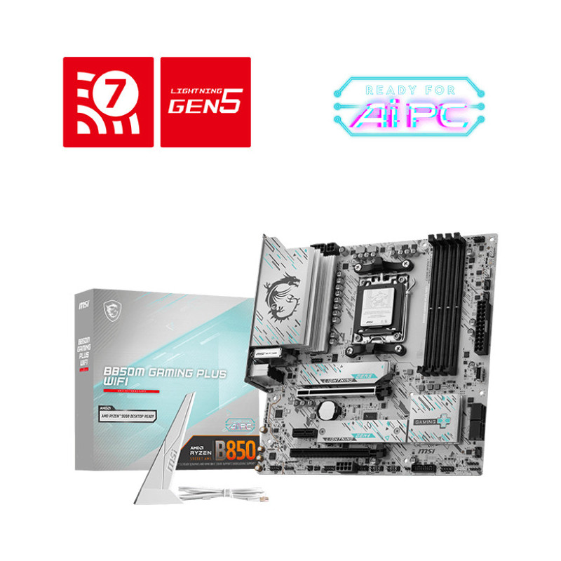 Carte Mère MSI B850M Gaming Plus WiFi (AMD AM5) Micro ATX