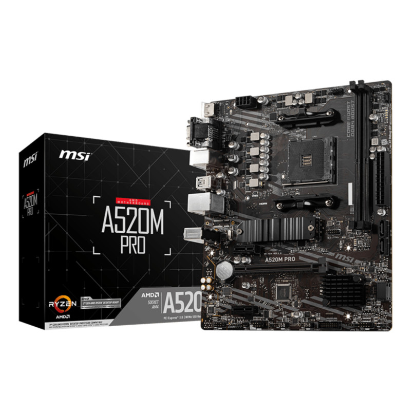 Carte Mère MSI A520M Pro (AM4) Micro ATX