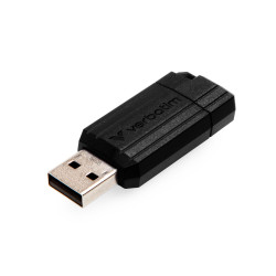 Clé USB 2.0 Verbatim PinStripe - 64Go (Noir)