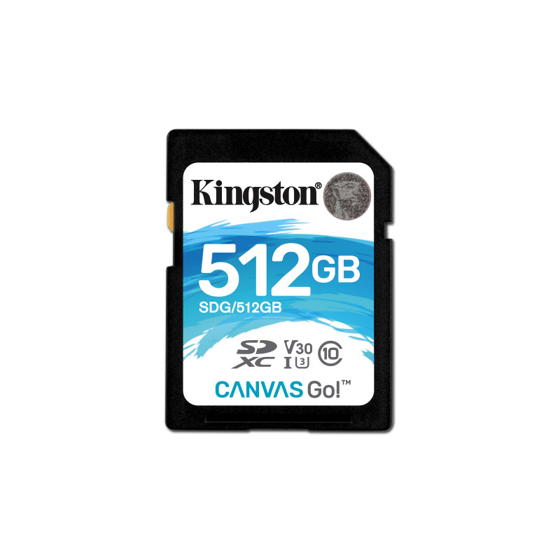 Carte mémoire SD Kingston Canvas Go! - 512Go