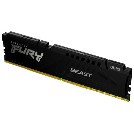 Barrette mémoire 16Go DIMM DDR5 Kingston Fury Beast  5200MHz (Noir)