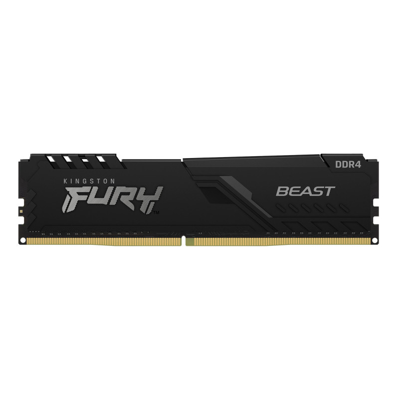 Barrette mémoire 8Go DIMM DDR4 Kingston Fury Beast  3200Mhz (Noir)