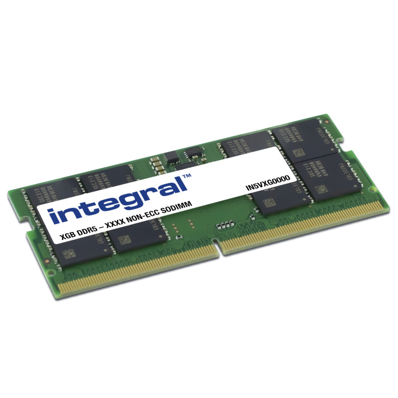 Barrette mémoire 8Go SODIMM DDR5 Integral 4800Mhz (Vert)