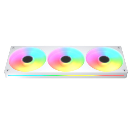 Triple Ventilateur de boitier Cougar Unity Reverse RGB - 360mm (Blanc)