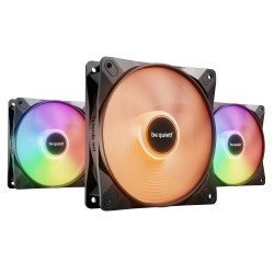 Lot de 3 Ventilateurs de boitier be quiet! Light Wings LX RGB - 12cm (Noir)