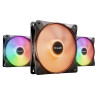 Lot de 3 Ventilateurs de boitier be quiet! Light Wings LX RGB - 12cm (Noir)