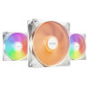Lot de 3 Ventilateurs de boitier be quiet! Light Wings LX RGB - 12cm (Blanc)