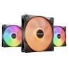 Lot de 3 Ventilateurs de boitier be quiet! Light Wings LX High Speed RGB - 14cm (Noir)