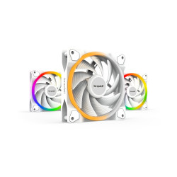 Lot de 3 Ventilateurs de boitier be quiet! Light Wings High Speed RGB - 12cm (Blanc)
