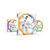 Lot de 3 Ventilateurs de boitier be quiet! Light Wings RGB - 14cm (Blanc)