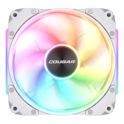 Lot de 3 Ventilateurs de boitier Cougar Apolar RGB - 12cm (Blanc)