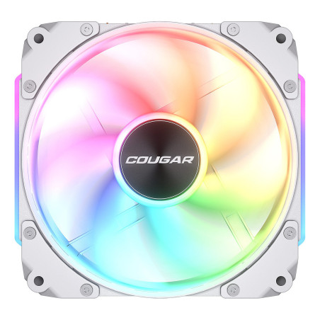 Lot de 3 Ventilateurs de boitier Cougar Apolar RGB - 12cm (Blanc)