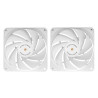 Lot de 2 Ventilateurs boitier Mars Gaming MF-NCLX2 - 12cm (Blanc)