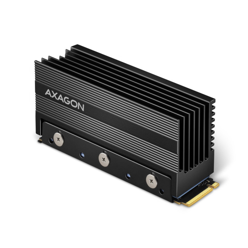 Dissipateur thermique pour SSD M.2 2280 Axagon CLR-M2XL (Noir)