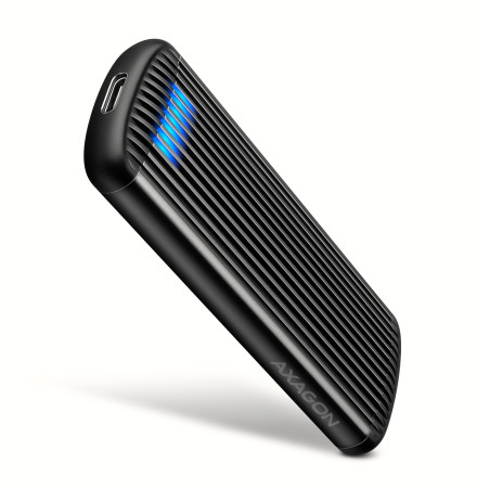 Boitier externe USB-C 3.2 Axagon EEM2-SC Ribbed - NVMe M.2 Type 2280 (Noir)