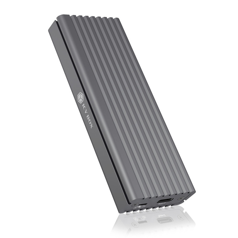 Boitier externe USB 3.1 Icy Box IB-1817M-C31 - NVMe M.2 Type 2280 (Gris)
