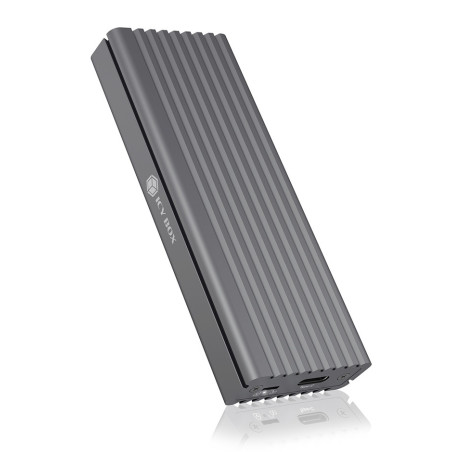 Boitier externe USB 3.1 Icy Box IB-1817M-C31 - NVMe M.2 Type 2280 (Gris)