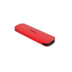 Boitier externe USB-C 3.2 Tooq TQE-2201 - NVMe M.2 Type 2280 (Rouge)