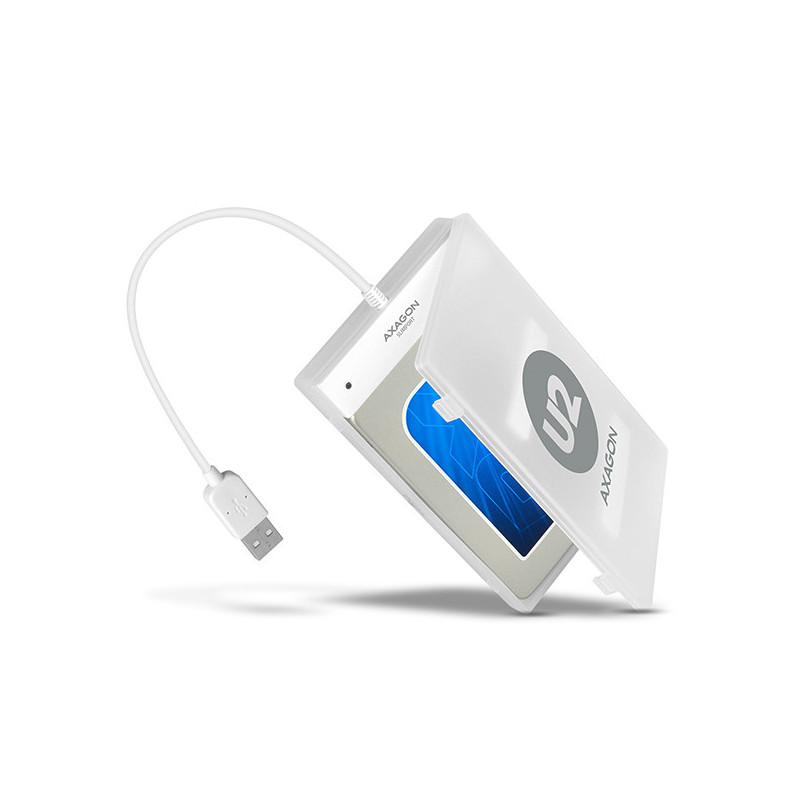 Boitier externe USB 2.0 Axagon ADSA-1S - S-ATA 2,5" (Blanc)