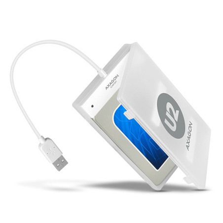 Boitier externe USB 2.0 Axagon ADSA-1S - S-ATA 2,5" (Blanc)