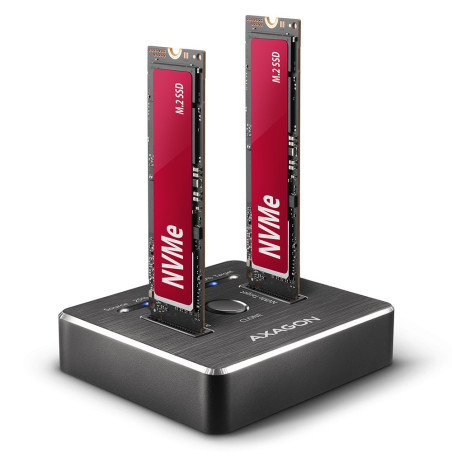 Station d'accueil Axagon ADSA-M2C pour 2x NVMe - USB 3.2