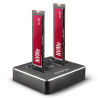Station d'accueil Axagon ADSA-M2C pour 2x NVMe - USB 3.2