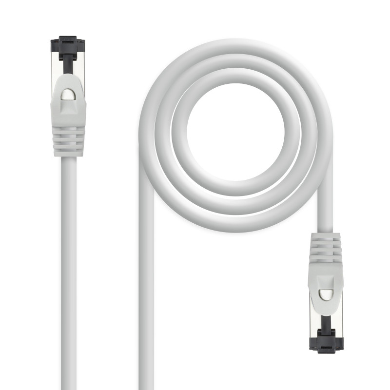 Câble Cordon réseau RJ45 Nanocable Catégorie 8 SSTP (S FTP) 10m (Gris)