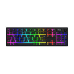 Clavier Gamer sans fil mécanique (Hator Aurum Linear) Hator Skyfall 100 Pro RGB (Noir)