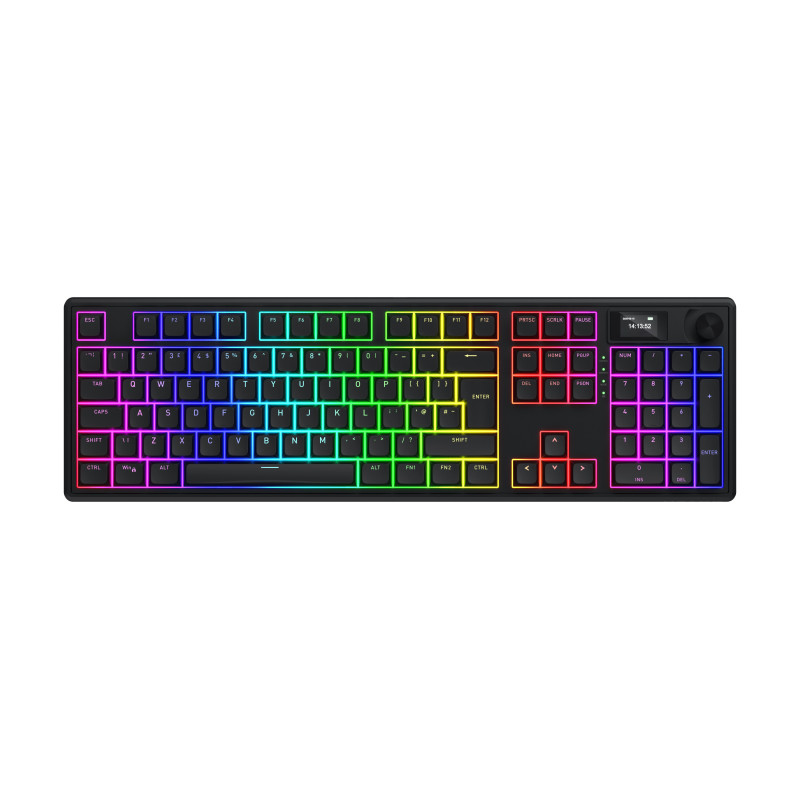 Clavier Gamer sans fil mécanique (Hator Aurum Linear) Hator Skyfall 100 Pro RGB (Noir)