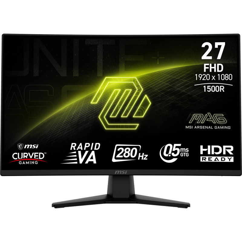 Ecran incurvé 27" MSI Mag 274CXF Full HD 280Hz (Noir)
