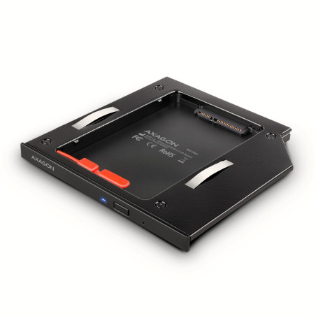 Berceau Axagon 2,5" dans une baie de 5,25" Slim