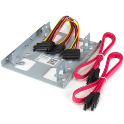 Berceau StarTech 2x 2"1 2 dans une baie de 3"1 2