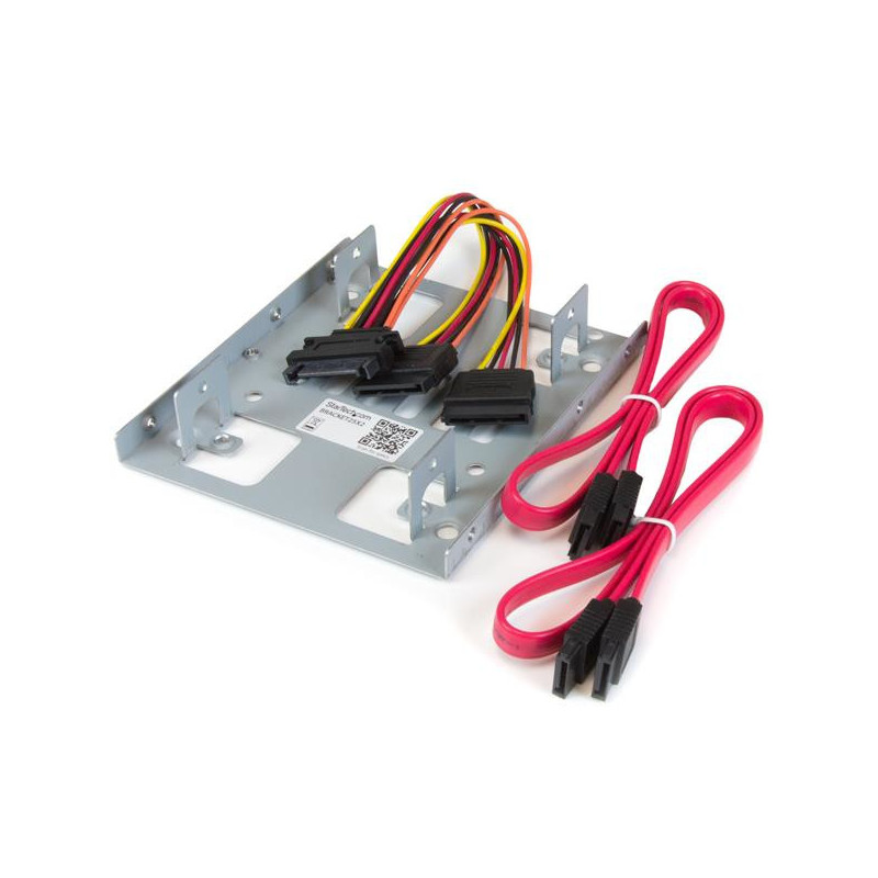 Berceau StarTech 2x 2"1 2 dans une baie de 3"1 2