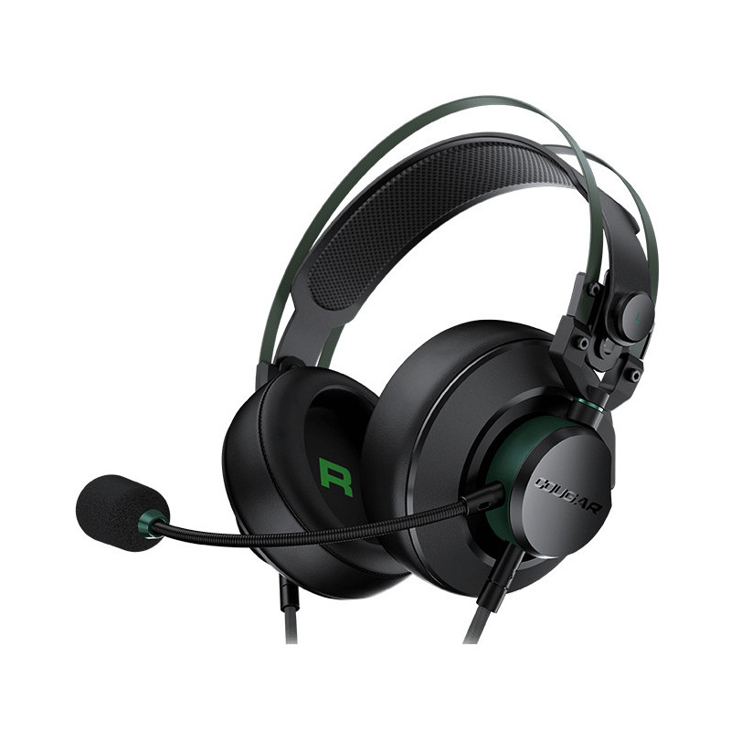 Casque Gamer filaire Cougar VM410 (Noir Vert)