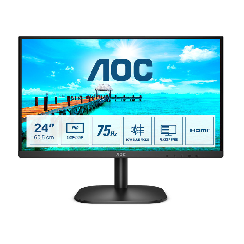 Ecran 24" AOC 24B2XHM2 Full HD (Noir)