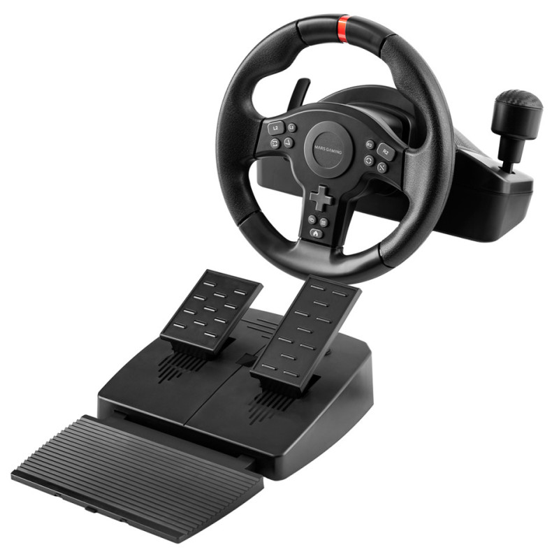 Kit Volant + Pédalier + Levier de vitesse Mars Gaming MWH-RSXOne (Noir)