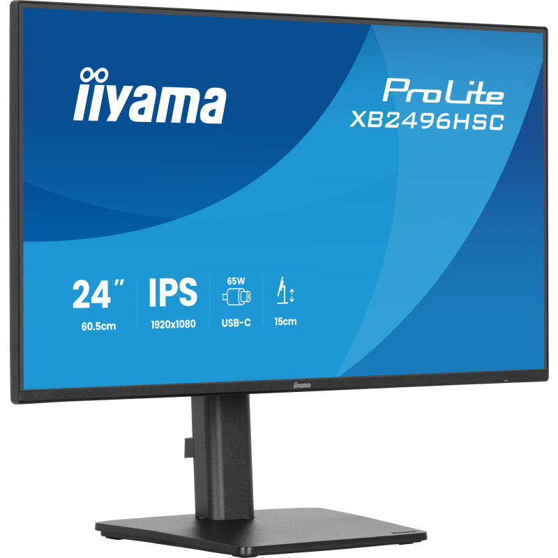 Ecran 24" Iiyama ProLite XB2496HSC-B1 Full HD 144Hz (Noir)