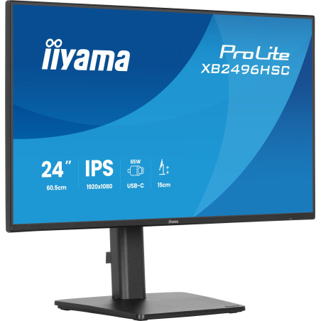 Ecran 24" Iiyama ProLite XB2496HSC-B1 Full HD 144Hz (Noir)