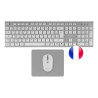 Pack 3en1 (Clavier Souris Tapis) Tacens Zenith (Blanc Gris)