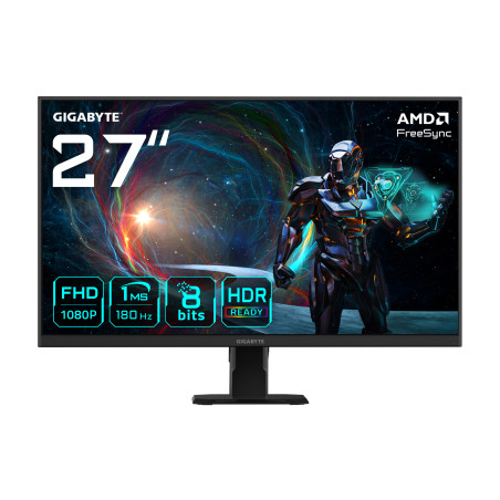 Ecran 27" Gigabyte GS27FA Full HD 180Hz (Noir)